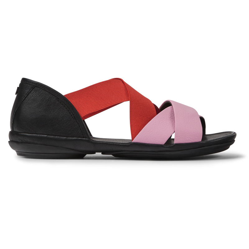 CAMPER Twins - Sandalias para Mujer - Negro,Rosa,Rojo, talla 36, Piel Lisa