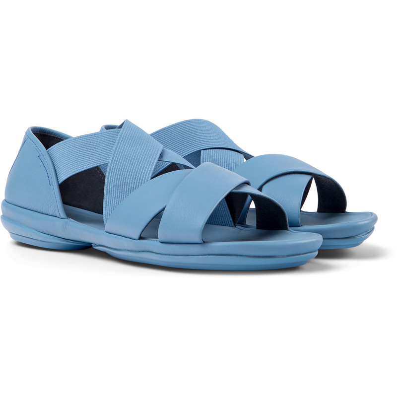 CAMPER Right - Sandals For Women - Blue, Size 39, Smooth Leather