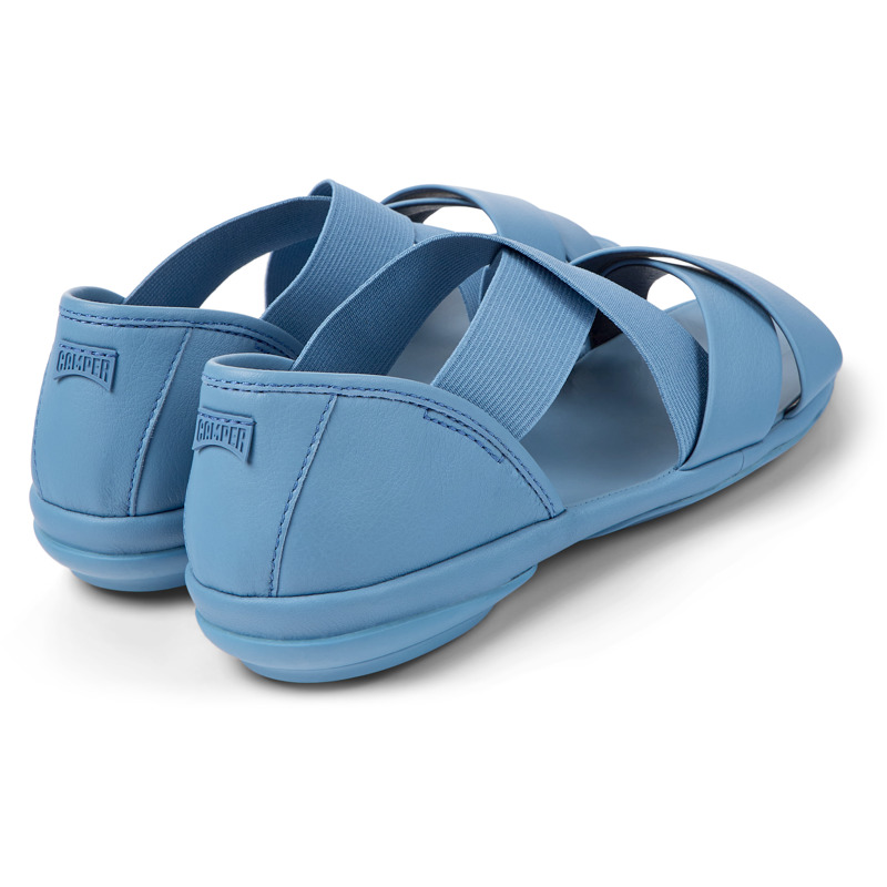 CAMPER Right - Sandals For Women - Blue, Size 41, Smooth Leather