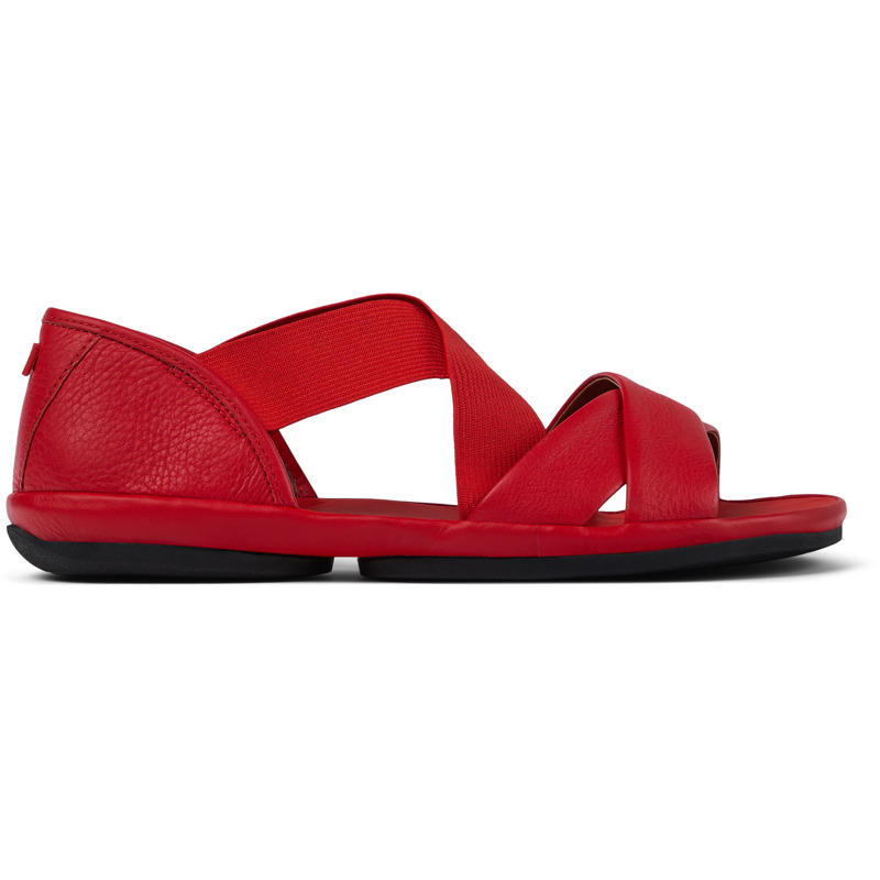 CAMPER Right - Sandalias para Mujer - Rojo, talla 40, Piel Lisa