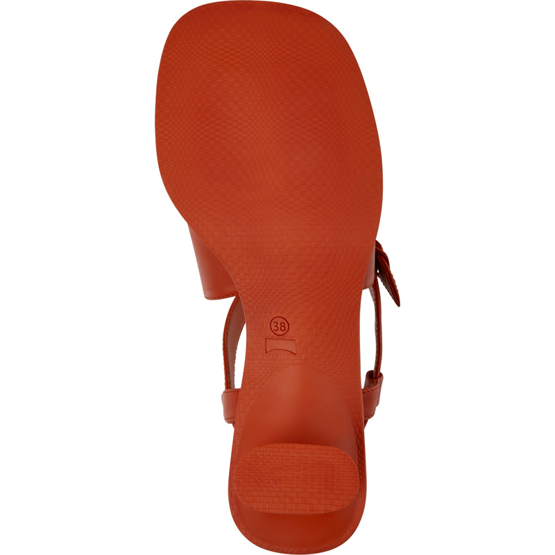 CAMPER Dina - Sandals For Women - Red, Size 38, Smooth Leather