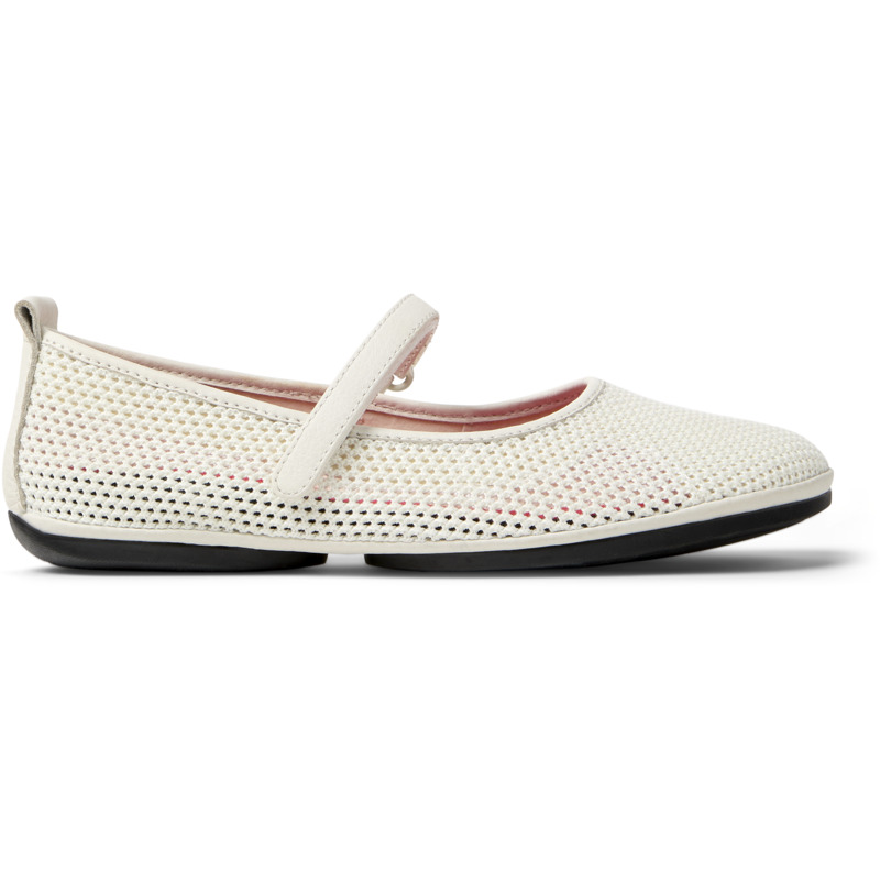 CAMPER Right Nina - Bailarinas para Mujer - Blanco, talla 42, Textil/Piel Lisa