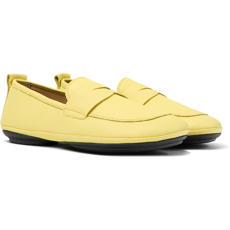 Camper Right - Ballerinas For Women - Yellow, Size 42, Smooth Leather