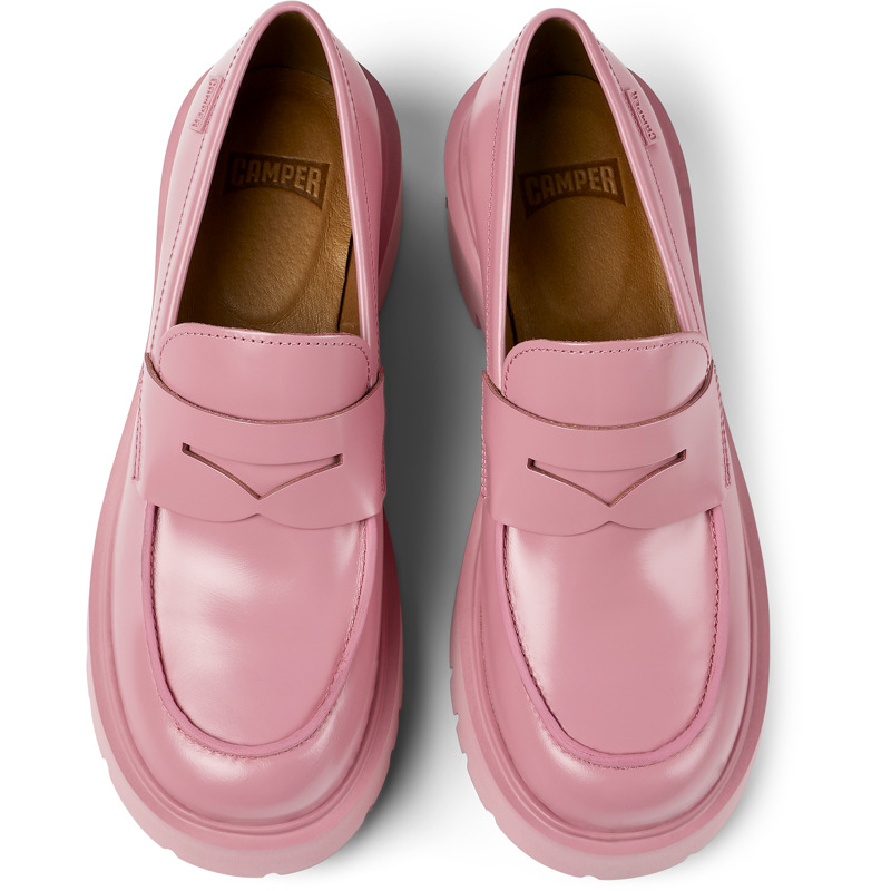 CAMPER Milah - Loafers For Women - Pink, Size 41, Smooth Leather