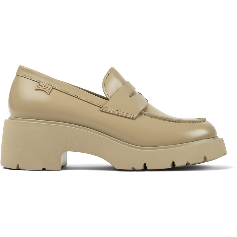 CAMPER Milah - Loafers For Women - Beige, Size 42, Smooth Leather