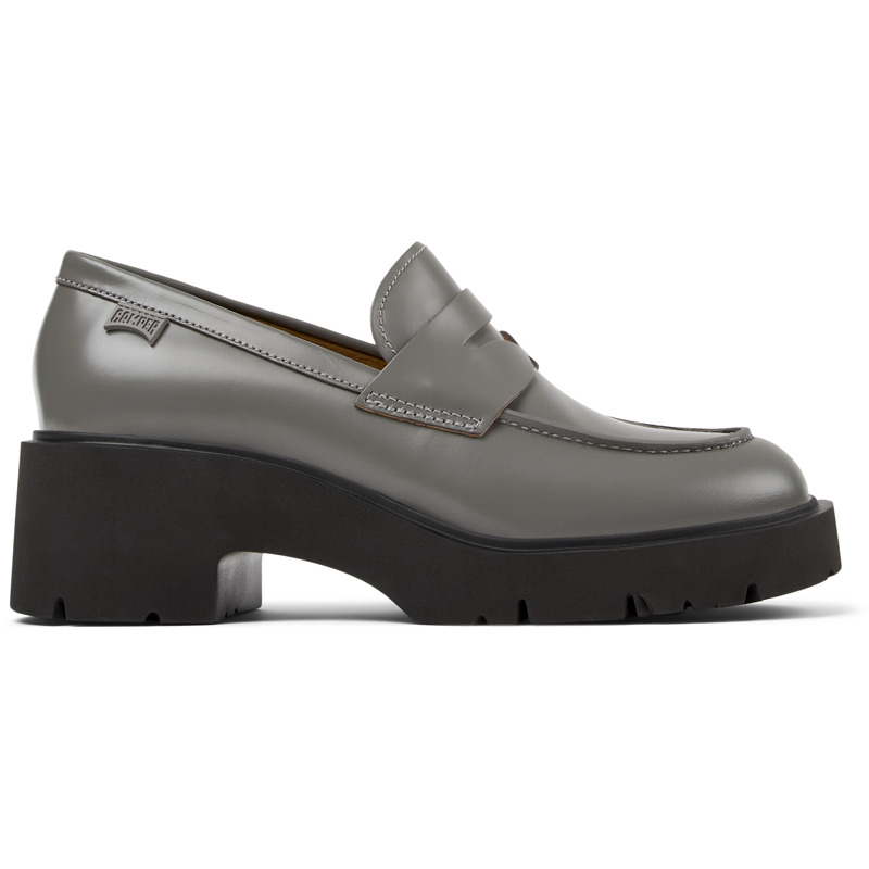 CAMPER Milah - Zapatos de vestir para Mujer - Gris, talla 36, Piel Lisa