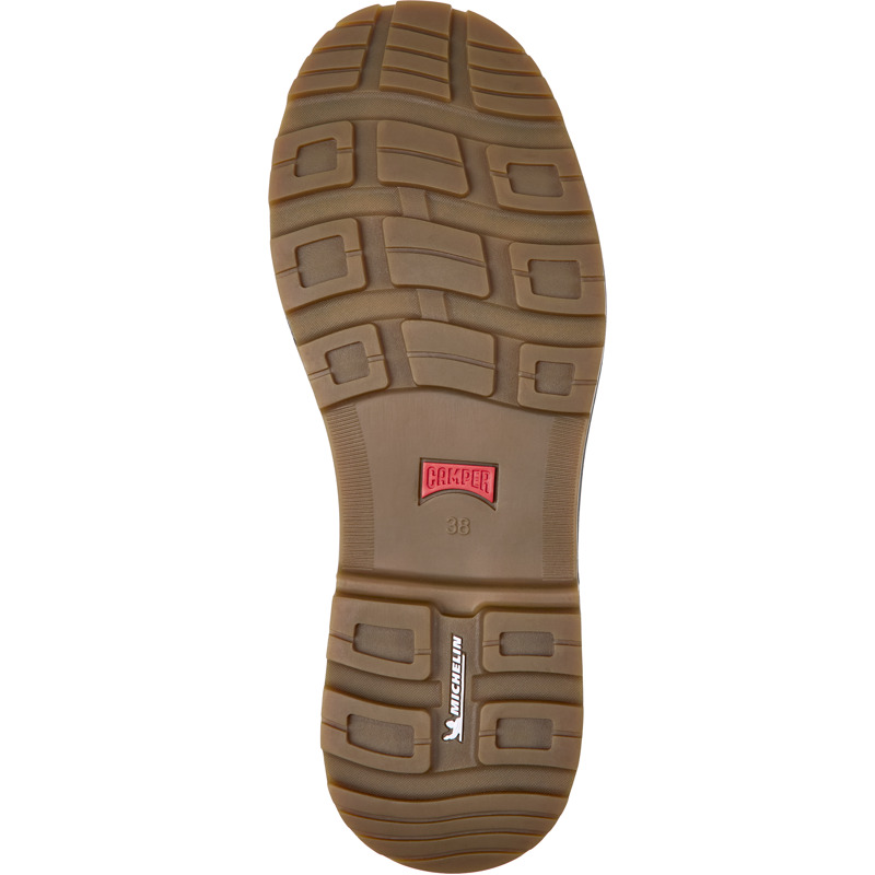 CAMPER Brutus Trek - Zapatos De Vestir Para Mujer - Beige, Talla 38, Piel Lisa