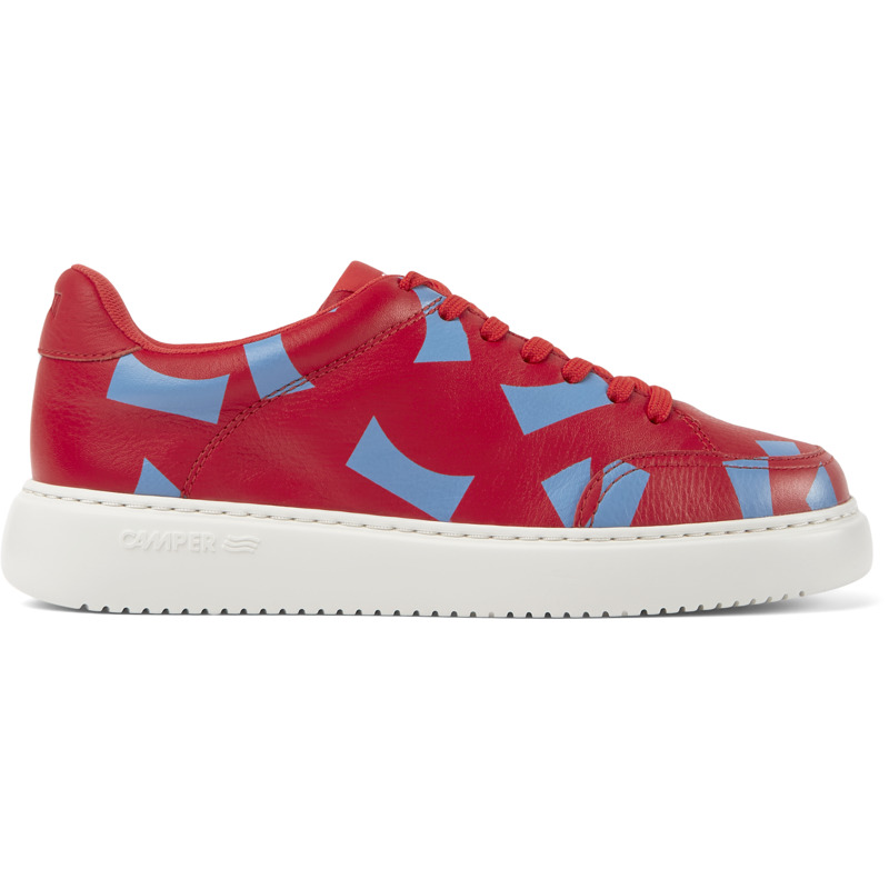 CAMPER Runner K21 - Zapatillas para Mujer - Rojo,Azul, talla 35, Piel Lisa