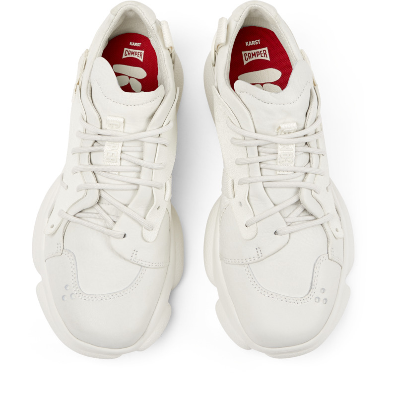 CAMPER Karst - Sneakers Para Mujer - Blanco, Talla 36, Piel Lisa/Textil