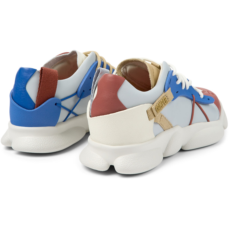 CAMPER Twins - Sneaker Für Damen - Rot,Weiß,Blau, Größe 40, Glattleder/Textile