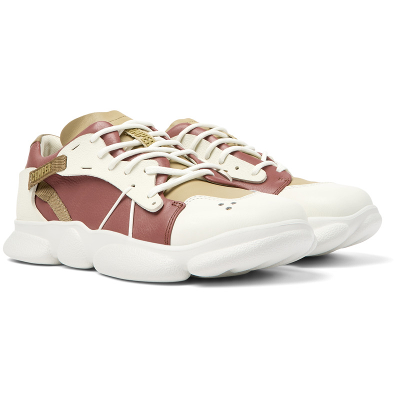 Camper Sneakers For Women In Red,white,beige
