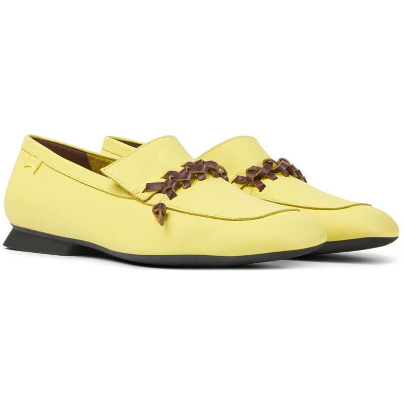 Camper Casi Myra - Ballerinas For Women - Yellow, Size 36, Smooth Leather