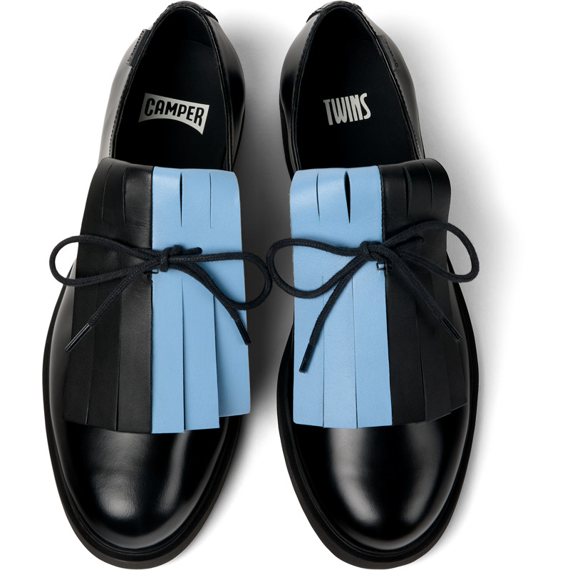 CAMPER Twins - Chaussures Habillées Pour Femme - Noir, Taille 41, Cuir Lisse