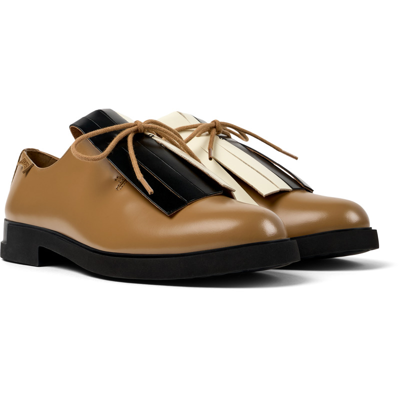 CAMPER Twins - Επίσημα παπούτσια Για Γυναικεία - Καφέ, Μέγεθος 36, Smooth Leather