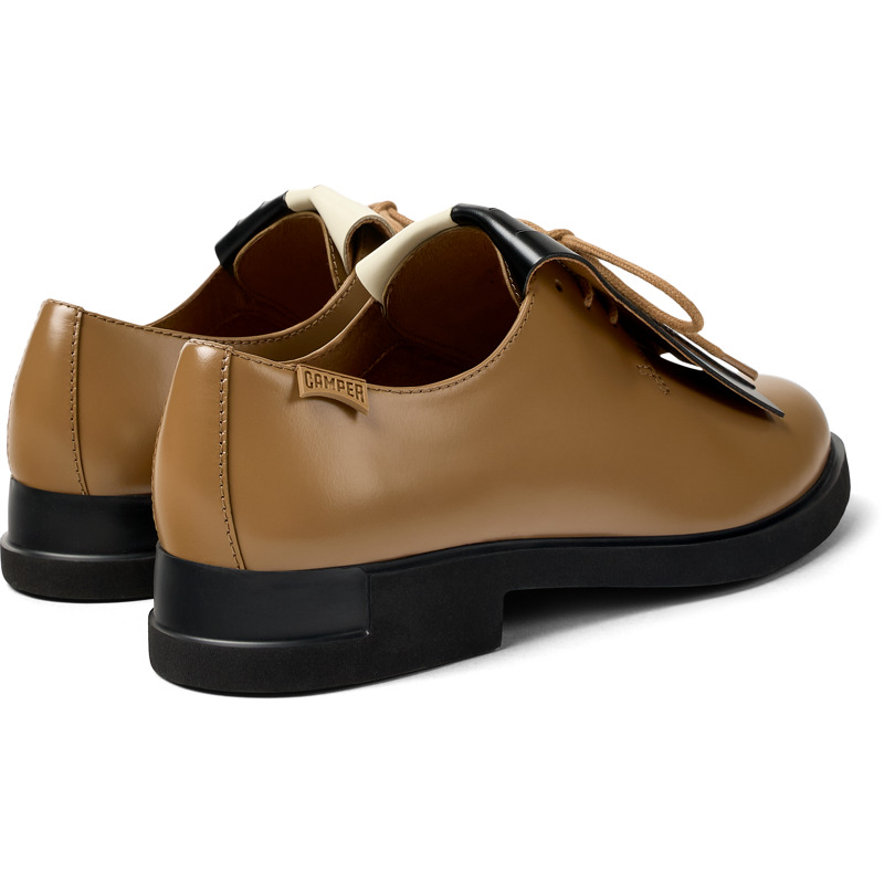CAMPER Twins - Nette Schoenen Voor Dames - Bruin, Maat 38, Smooth Leather