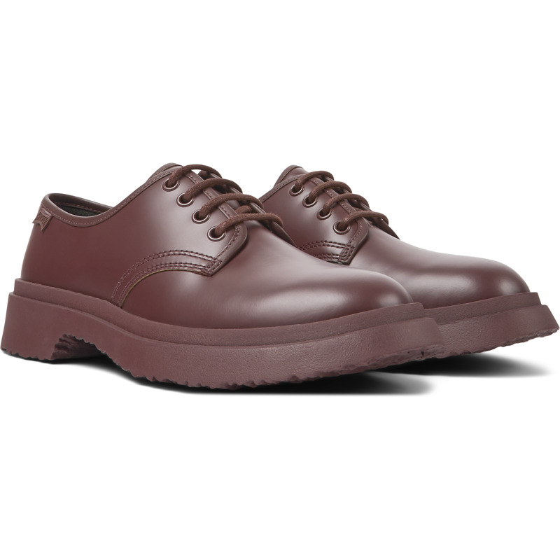 CAMPER Walden - Formal Shoes For Women - Burgundy, Size 38, Smooth Leather