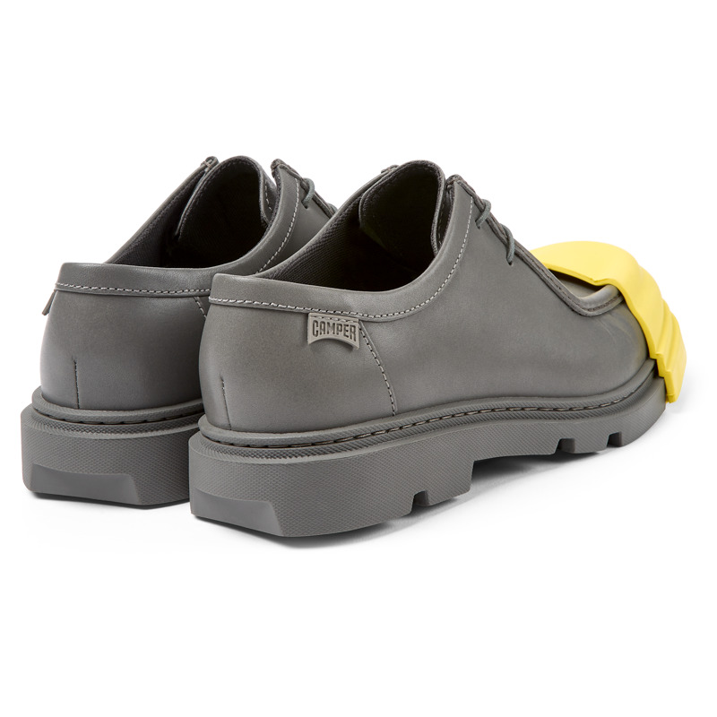 CAMPER Junction - Zapatos De Cordones Para Mujer - Gris, Talla 38, Piel Lisa