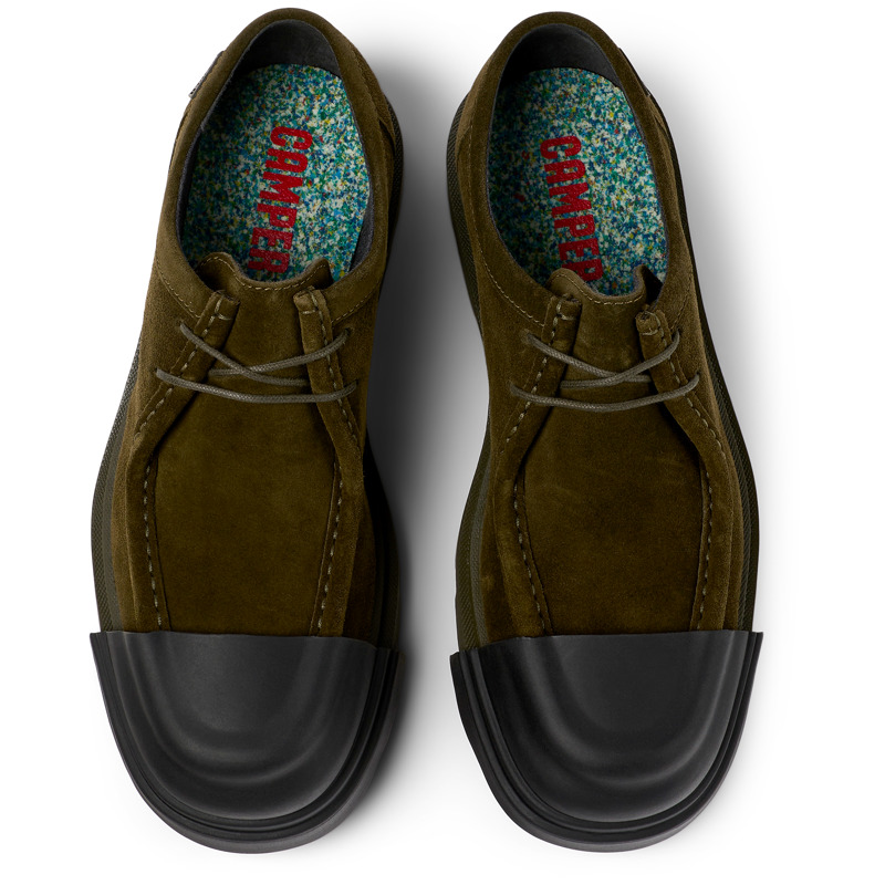 CAMPER Junction - Elegante Schuhe Für Damen - Grün, Größe 38, Veloursleder
