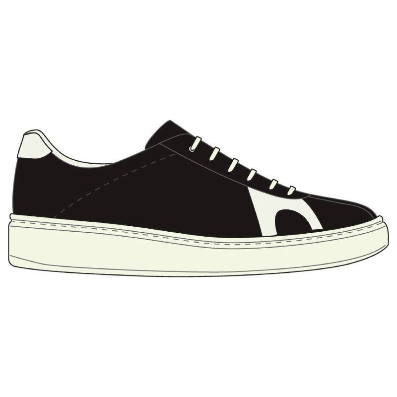  CAMPER Runner K21 MIRUM® - Sneakers Για Γυναικεία - Μαύρο, Μέγεθος 35, Cotton fabric - 4
