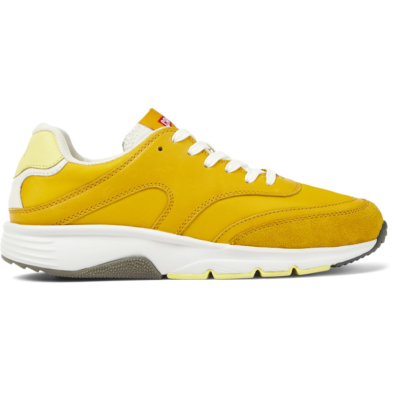 Camper Drift - Sneakers For Women - Yellow, White, Size 37, Cotton Fabric/Smooth Leather
