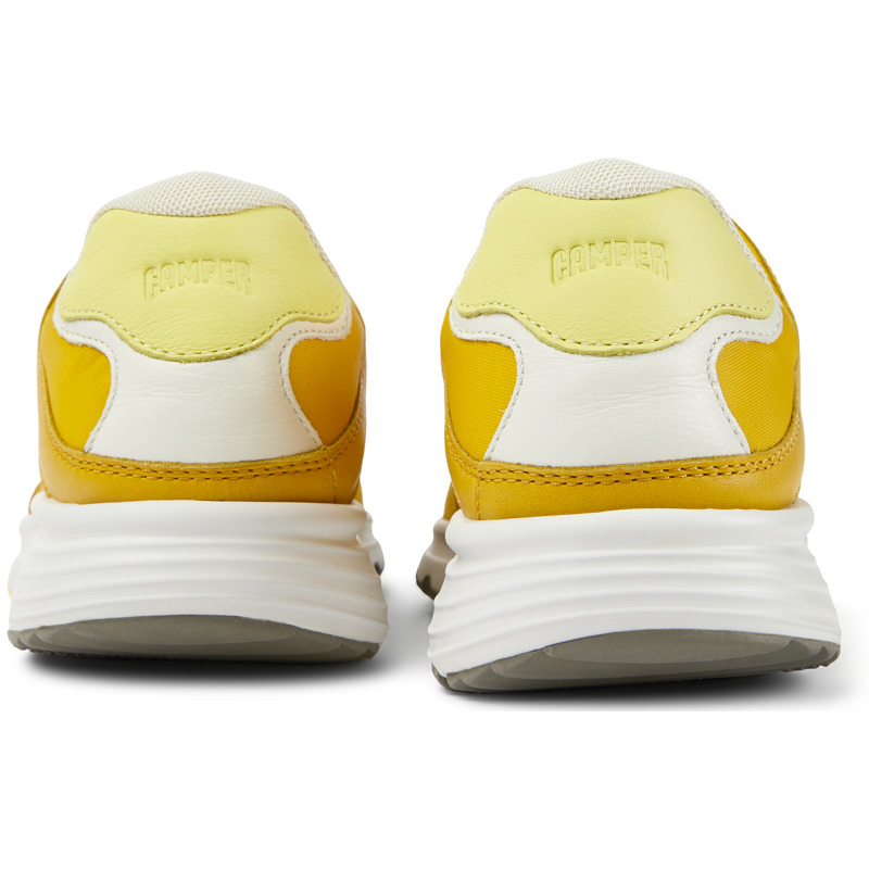 CAMPER Drift - Sneaker Für Damen - Gelb,Weiß, Größe 35, Textile/Glattleder