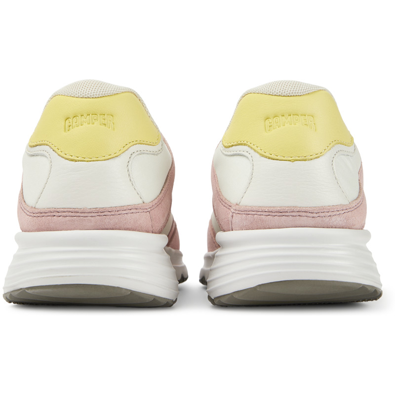CAMPER Drift - Sneakers For Women - White,Pink,Yellow, Size 35, Cotton Fabric