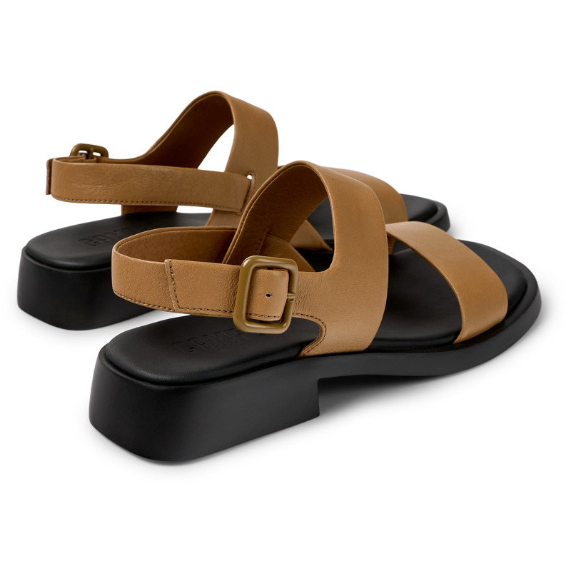 CAMPER Dana - Sandals For Women - Brown, Size 37, Smooth Leather