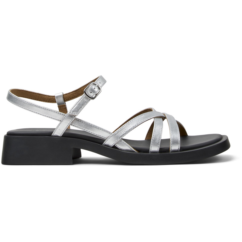 CAMPER Dana - Sandalias para Mujer - Gris, talla 40, Piel Lisa
