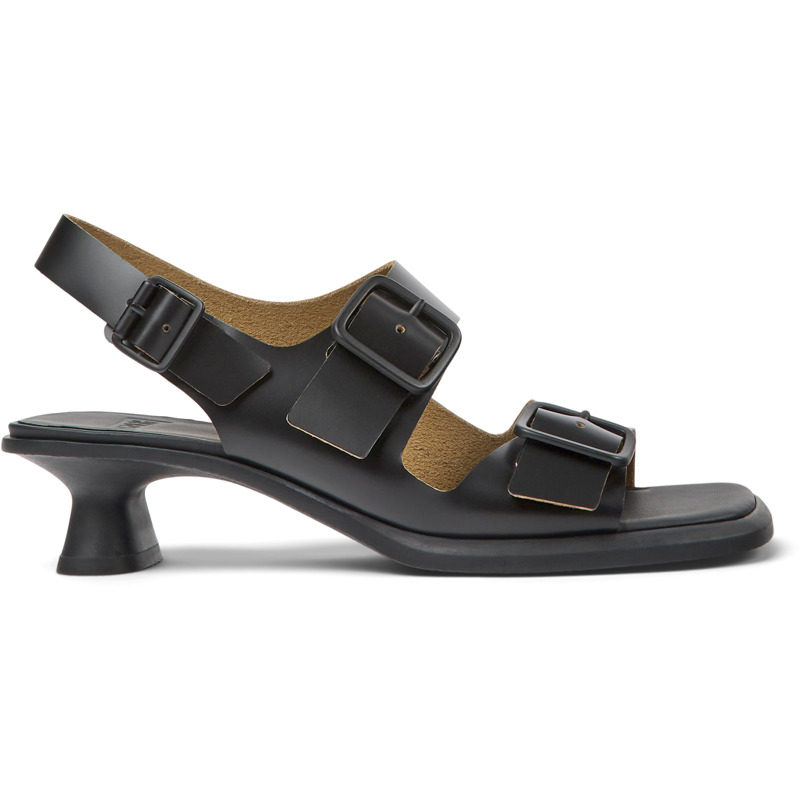 Camper Dina - Sandals For Women - Black, Size 39, Smooth Leather