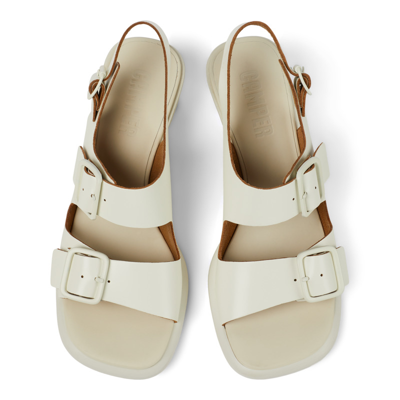 CAMPER Dina - Sandals For Women - White, Size 38, Smooth Leather