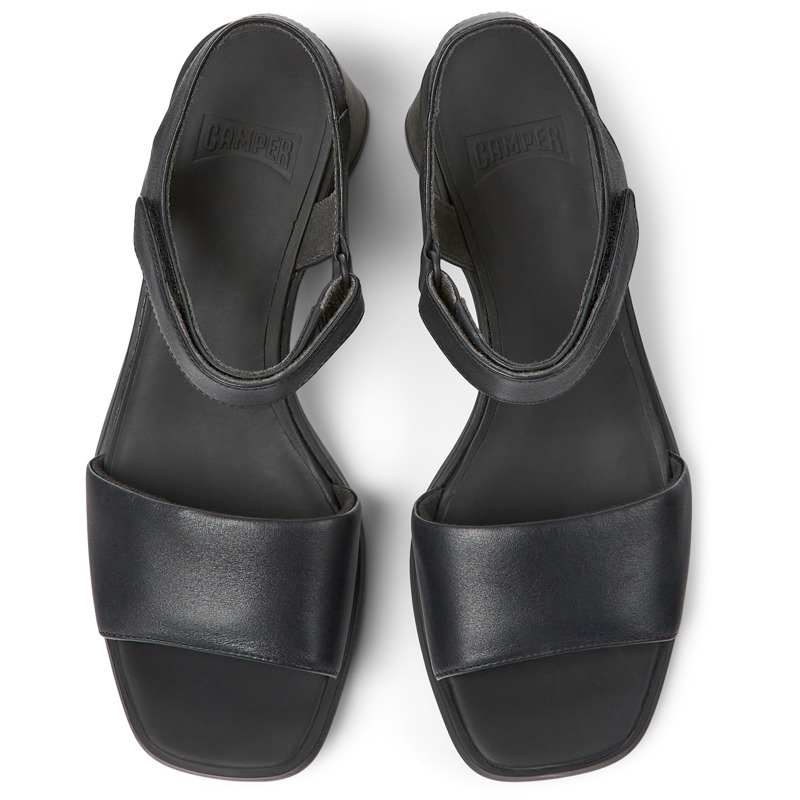 CAMPER Kiara - Sandals For Women - Black, Size 35, Smooth Leather