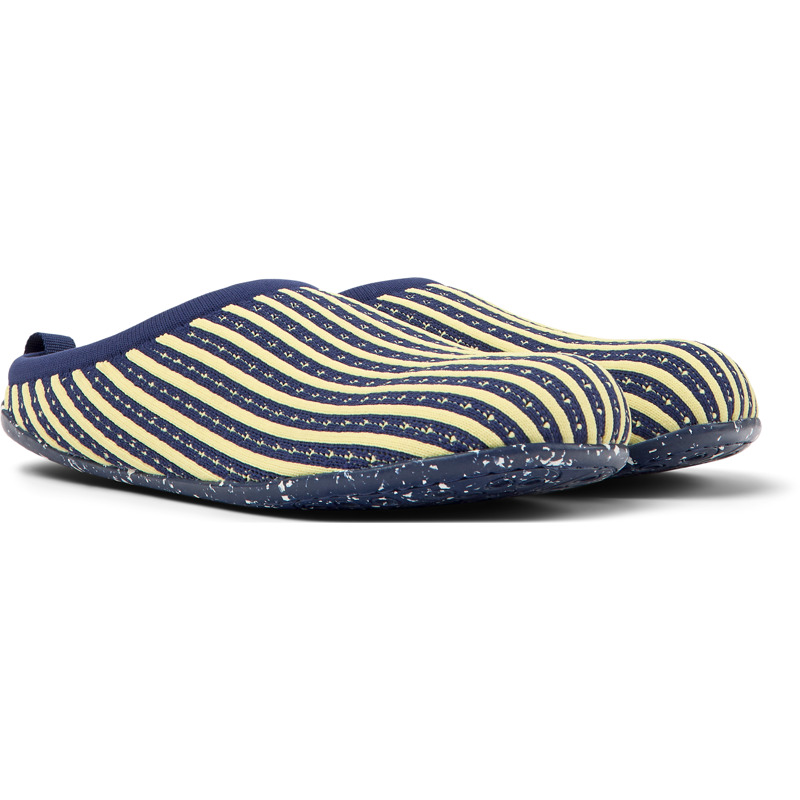 CAMPER Wabi - Pantoffels Voor Dames - Blauw,Geel, Maat 41, Cotton Fabric