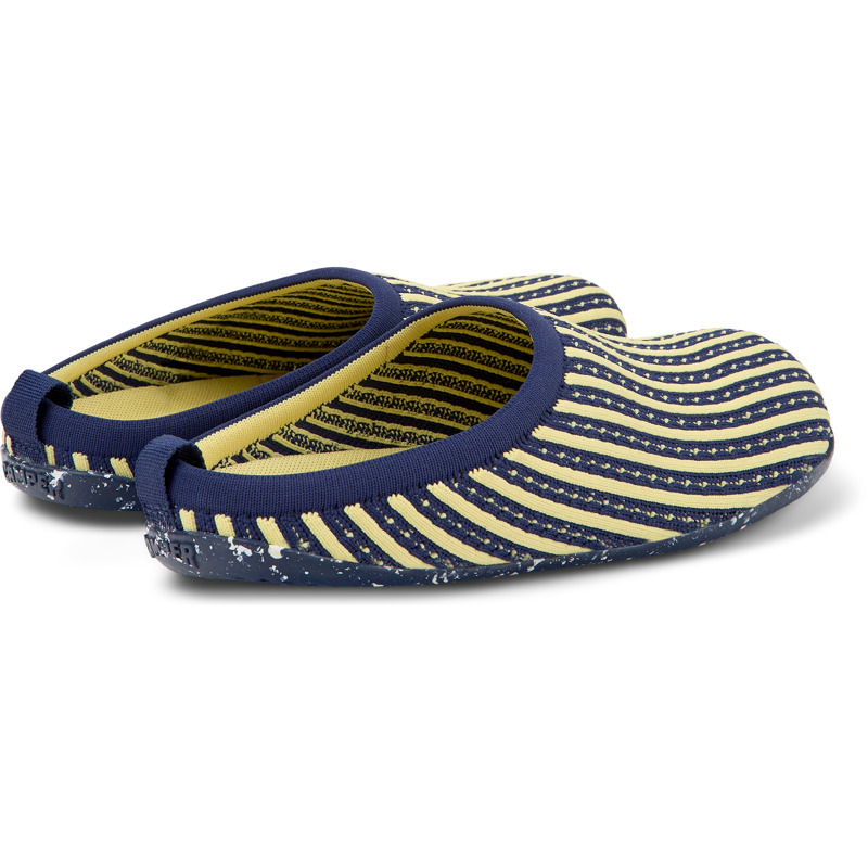 CAMPER Wabi - Pantoffels Voor Dames - Blauw,Geel, Maat 41, Cotton Fabric