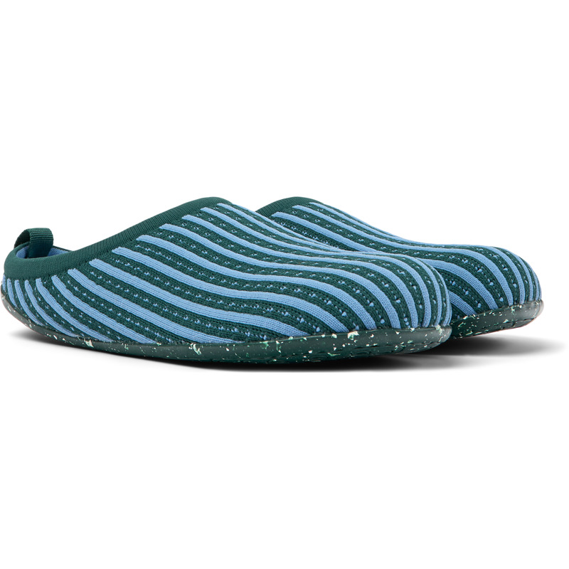 Camper Wabi - Slippers For Women - Green, Blue, Size 42, Cotton Fabric