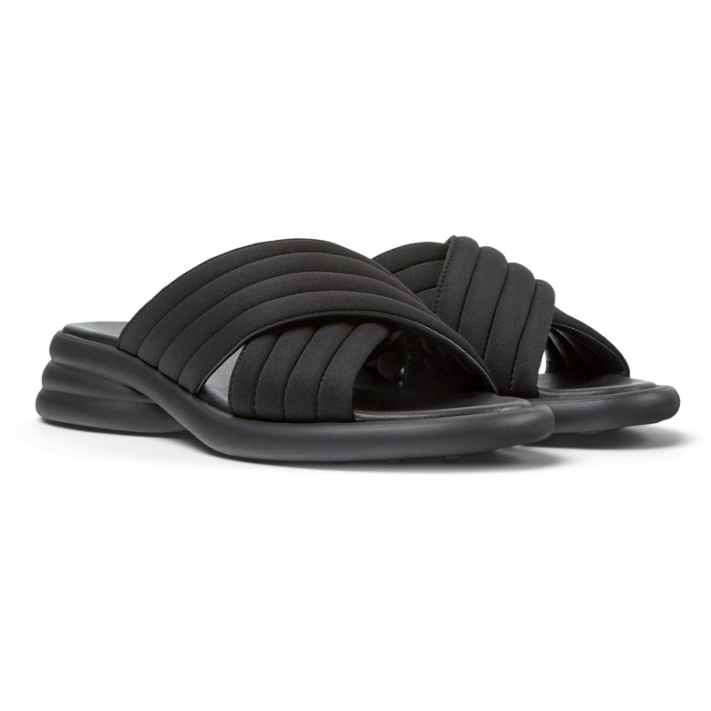 Camper Spiro - Sandals For Women - Black, Size 37, Cotton Fabric
