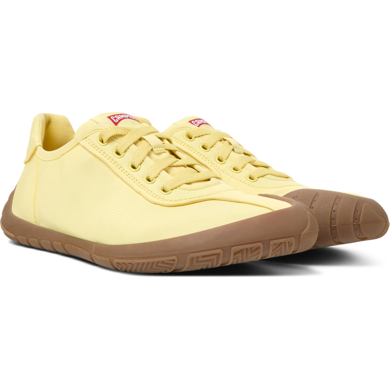 CAMPER Path - Sneakers For Women - Yellow, Size 38, Cotton Fabric