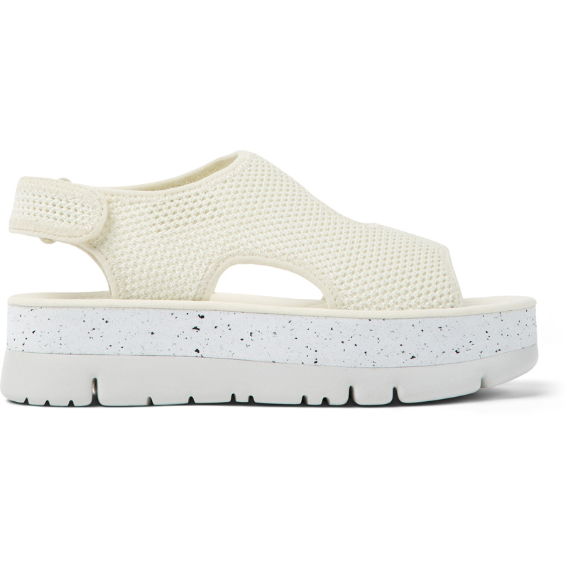 CAMPER Oruga Up - Sandals For Women - White, Size 40, Cotton Fabric