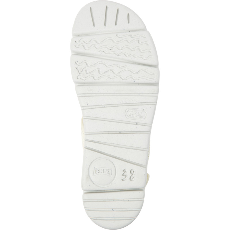 CAMPER Oruga Up - Sandals For Women - White, Size 38, Cotton Fabric