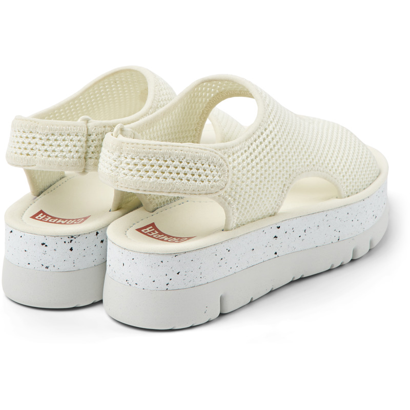 CAMPER Oruga Up - Sandals For Women - White, Size 39, Cotton Fabric