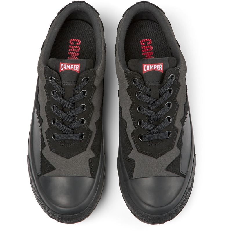 CAMPER Camaleon Safa - Sneakers For Women - Grey,Black, Size 3, Cotton Fabric