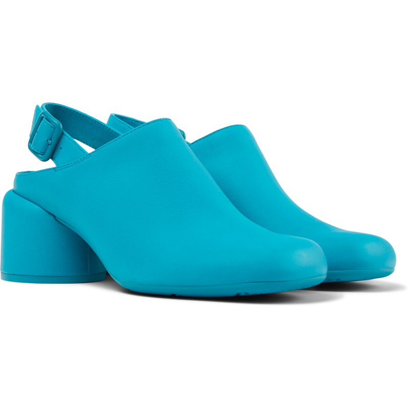 Camper Niki - Clogs For Women - Blue, Size 40, Smooth Leather