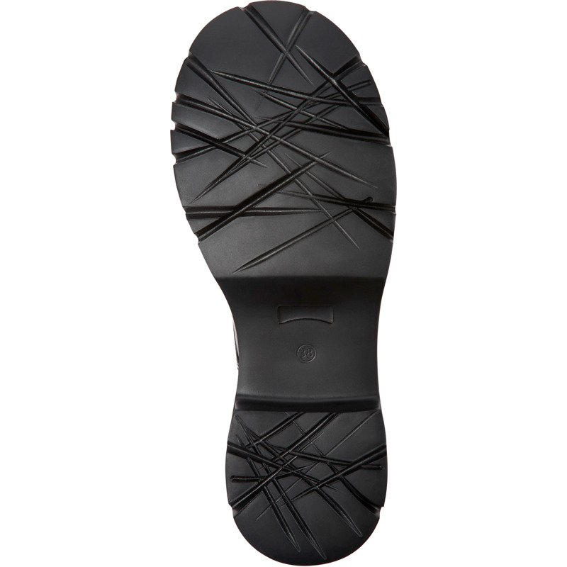 CAMPER Milah - Zapatos De Cordones Para Mujer - Negro, Talla 42, Piel Lisa