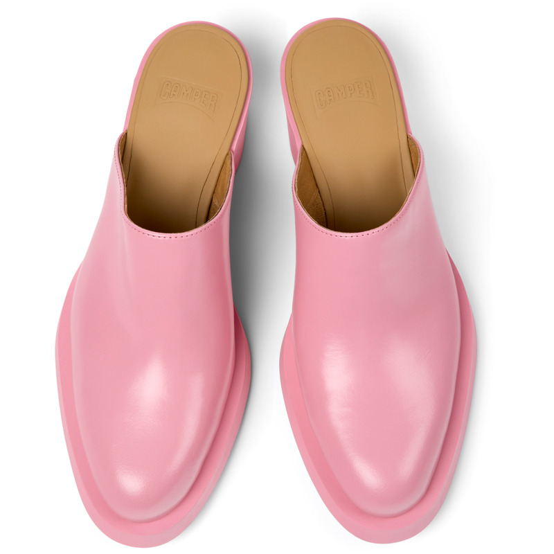 CAMPER Bonnie - Clogs For Women - Pink, Size 38, Smooth Leather