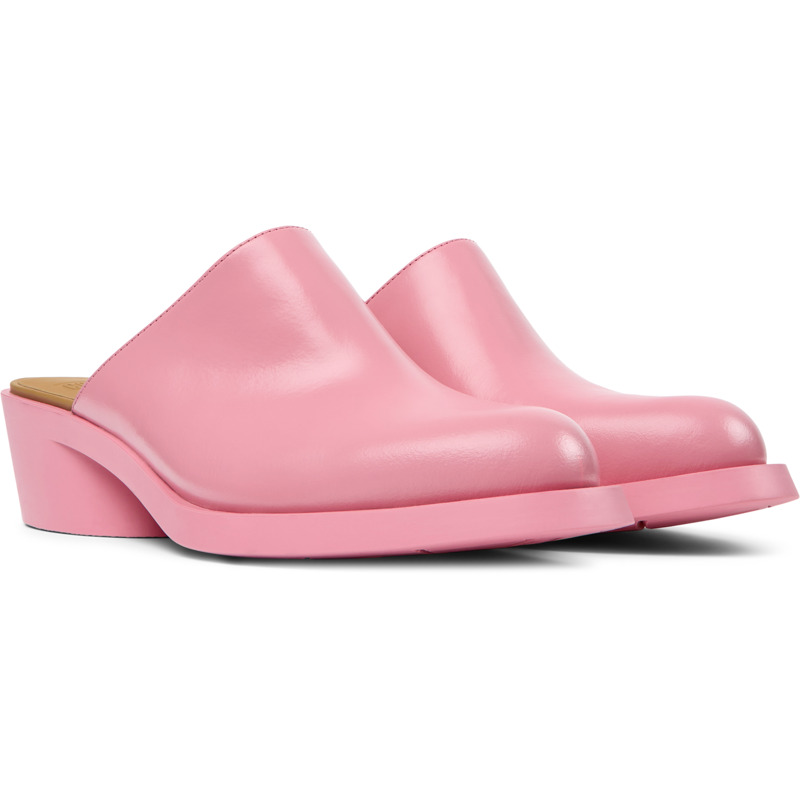 Camper Bonnie - Clogs For Women - Pink, Size 40, Smooth Leather