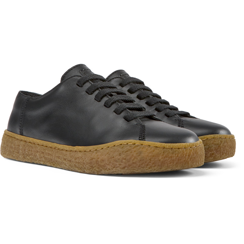 CAMPER Peu Terreno - Lace-up For Women - Black, Size 36, Smooth Leather
