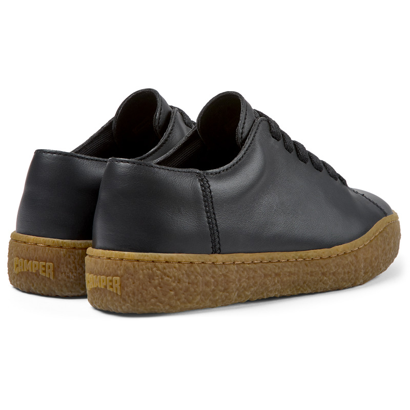 CAMPER Peu Terreno - Lace-up For Women - Black, Size 39, Smooth Leather