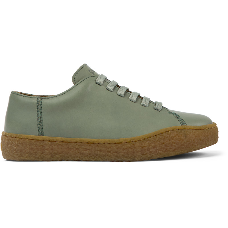 CAMPER Peu Terreno - Lace-up For Women - Green, Size 40, Smooth Leather