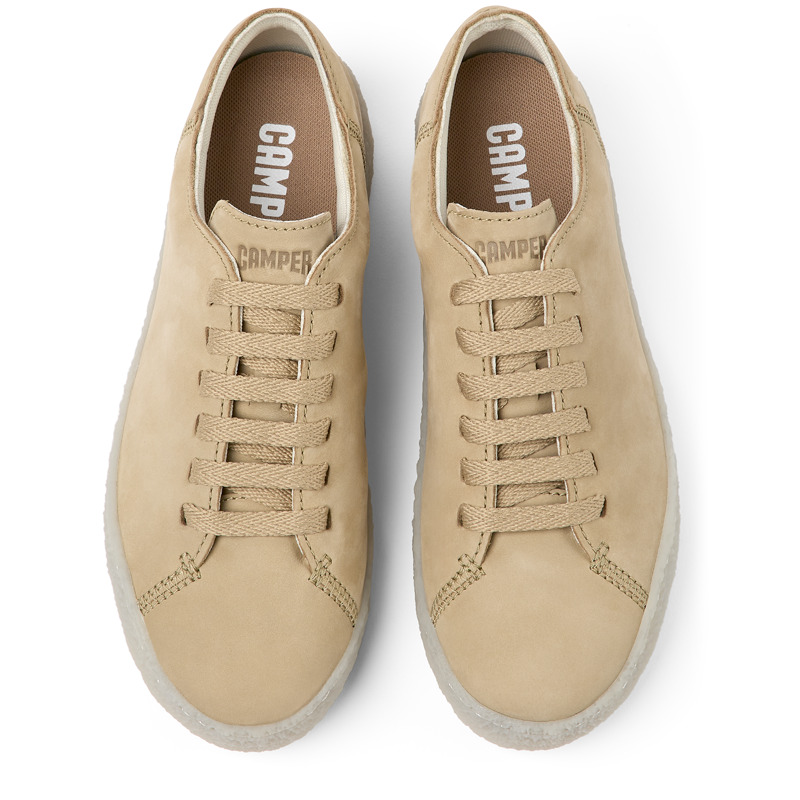 CAMPER Peu Terreno - Lace-up For Women - Beige, Size 35, Suede