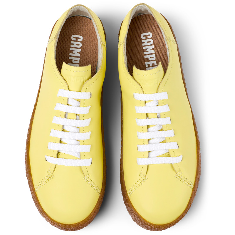 CAMPER Peu Terreno - Sneakers For Women - Yellow, Size 38, Smooth Leather