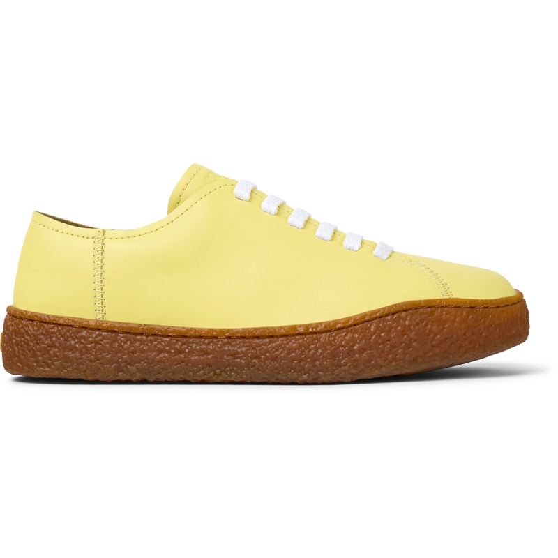 Camper Peu Terreno - Sneakers For Women - Yellow, Size 39, Smooth Leather